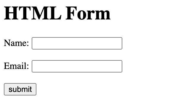 HMTL Form